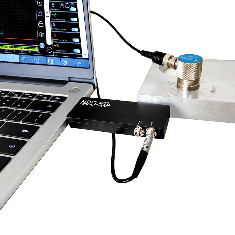 USB Compact Ultrasonic Flaw Detector INSPEX-NANO-500+